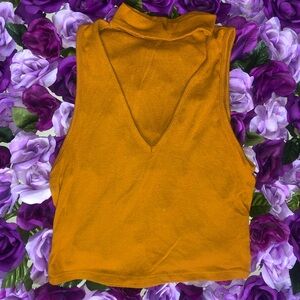 Mustard Sleeveless Top
